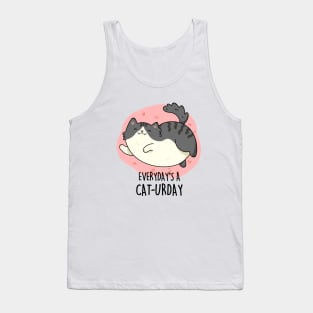 Everyday's A Caturday Cute Saturday Cat Pun. Tank Top